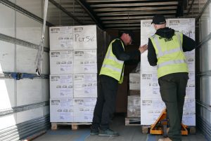 Ventilators being shipped from the UK to India in response to the coronavirus crisis, Sunday 25 April 2021. Plesase credit to: Foreign, Commonwealth & Development Office. Free for editorial media usage.